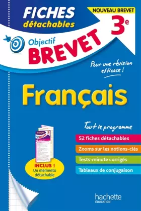 Couverture du produit · Objectif Brevet - Fiches Français