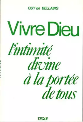 Couverture du produit · Vivre Dieu