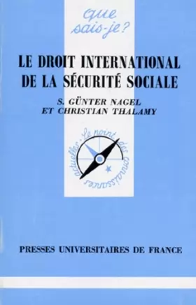 Couverture du produit · Le droit international de la sécurité sociale