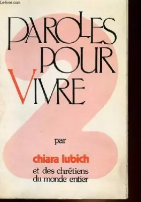 Couverture du produit · Paroles pour vivre