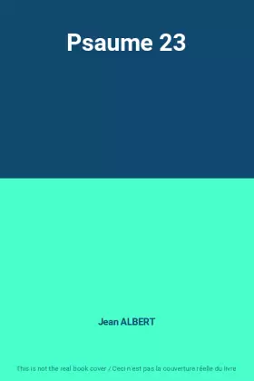 Couverture du produit · Psaume 23