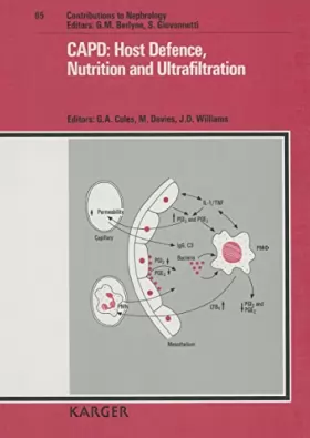Couverture du produit · Capd: Host Defense, Nutrition, and Ultrafiltration