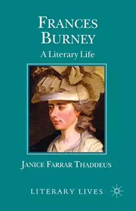 Couverture du produit · Frances Burney: A Literary Life