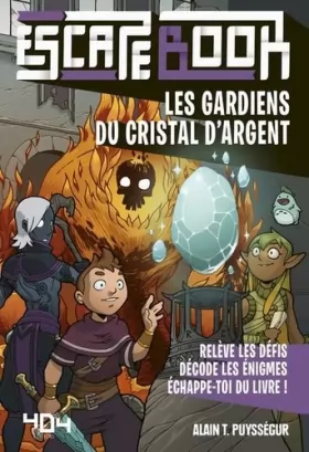Couverture du produit · Les Gardiens du Cristal d'Argent - Escape book enfant - Livre-jeu avec énigmes - De 8 à 12 ans