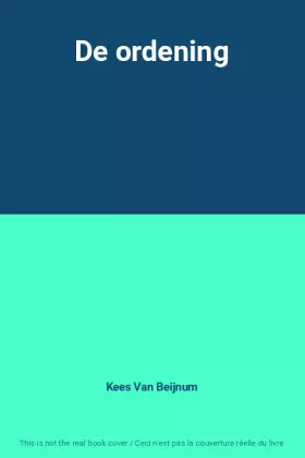 Couverture du produit · De ordening