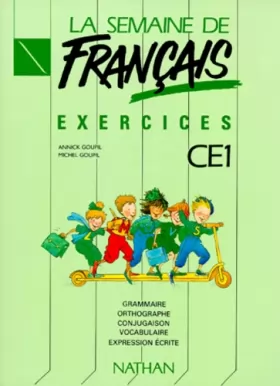 Couverture du produit · La Semaine de français, CE1. Exercices