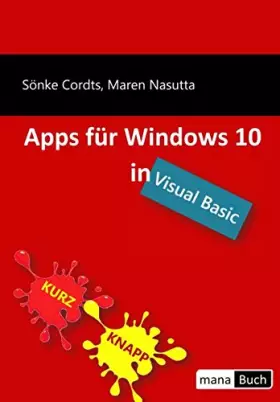 Couverture du produit · Apps für Windows 10 in Visual Basic