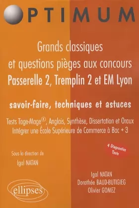 Couverture du produit · Passerelle 2, Tremplin 2 et EM Lyon : Grands classiques et questions pièges