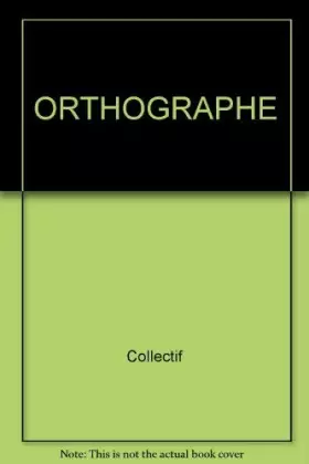 Couverture du produit · Cahier jour - soir, orthographe