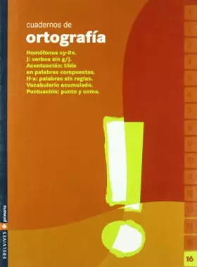 Couverture du produit · Cuadernos de ortografia 16 (Primaria)