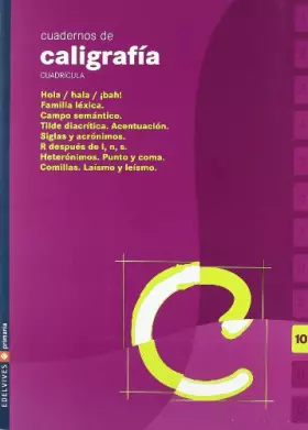 Couverture du produit · Cuaderno de caligrafia 10 Cuadricula (Primaria)