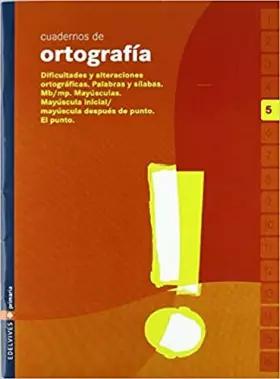 Couverture du produit · Cuaderno de ortografia 5 Primaria