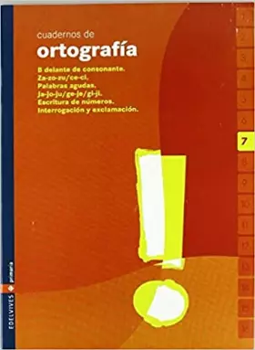 Couverture du produit · Cuaderno de ortografia 7 Primaria
