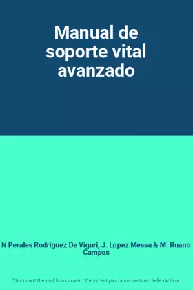 Couverture du produit · Manual de soporte vital avanzado