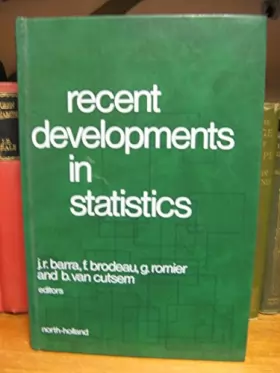 Couverture du produit · Recent Developments in Statistics