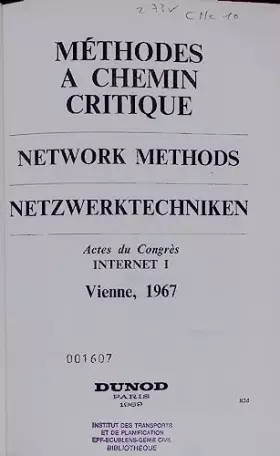 Couverture du produit · MÉTHODES A CHEMIN CRITIQUE.