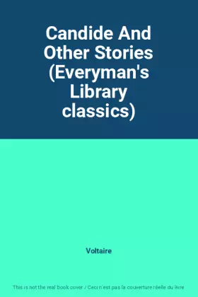 Couverture du produit · Candide And Other Stories (Everyman's Library classics)
