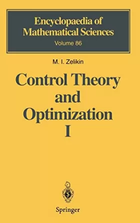 Couverture du produit · Control Theory and Optimization I: Homogeneous Spaces and the Riccati Equatio in the Calculus of Variations
