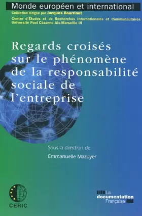 Couverture du produit · Regards croisés sur le phénomène de la responsabilité sociale de l'entreprise