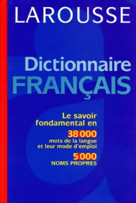 Couverture du produit · Dictionnaire français