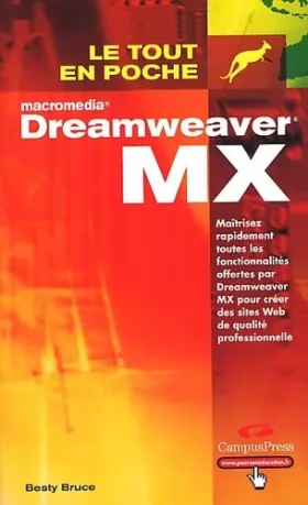 Couverture du produit · Dreamweaver MX