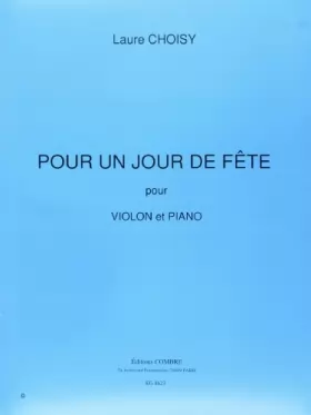 Couverture du produit · Pour un jour de fête pour Violon et piano