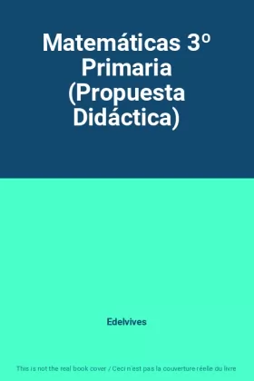 Couverture du produit · Matemáticas 3º Primaria (Propuesta Didáctica)