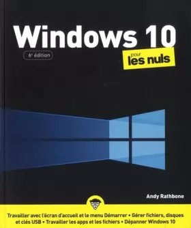 Couverture du produit · Windows 10 pour les Nuls, grand format, 6e éd.