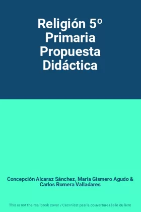 Couverture du produit · Religión 5º Primaria Propuesta Didáctica