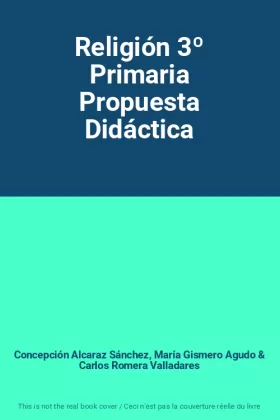 Couverture du produit · Religión 3º Primaria Propuesta Didáctica