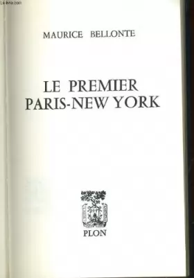 Couverture du produit · Le premier Paris New York - Costes et Bellonte