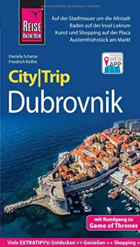 Couverture du produit · Reise Know-How CityTrip Dubrovnik: Reiseführer mit Faltplan und kostenloser Web-App