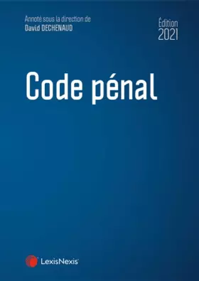 Couverture du produit · Code pénal 2021