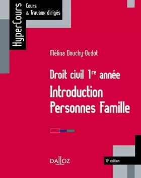 Couverture du produit · Droit civil 1re année: Introduction, personnes, famille