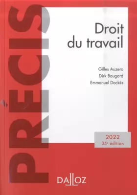 Couverture du produit · Droit du travail 2022 - 35e ed.
