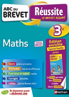 Couverture du produit · ABC du Brevet Réussite Parent Maths 3e