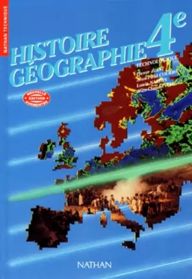 Couverture du produit · Histoire, géographie, édition 1992, 4e technologique. Le livre de l'élève