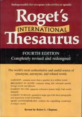 Couverture du produit · International Thesaurus