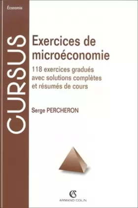 Couverture du produit · Exercices microéconomie, 7e édition