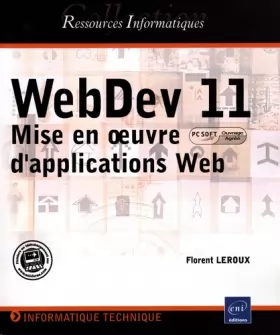 Couverture du produit · WebDev 11 : Mise en oeuvre d'applications Web