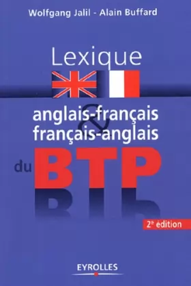 Couverture du produit · Lexique anglais-français et français-anglais du BTP