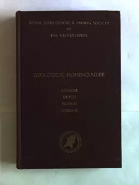 Couverture du produit · GEOLOGICAL NOMENCLATURE.