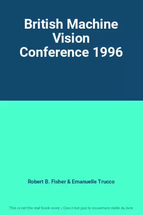 Couverture du produit · British Machine Vision Conference 1996