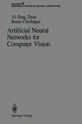 Couverture du produit · Artificial Neural Networks for Computer Vision (Research Notes in Neural Computing)