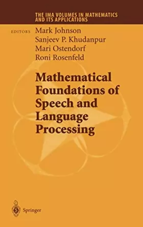 Couverture du produit · Mathematical Foundations of Speech and Language Processing