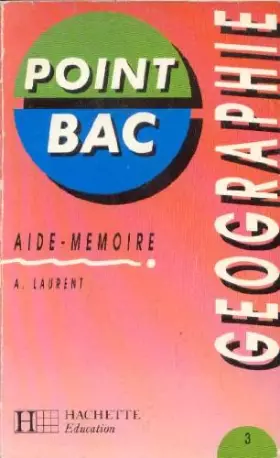 Couverture du produit · AIDE-MEMOIRE GEOGRAPHIE