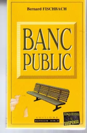 Couverture du produit · Banc public