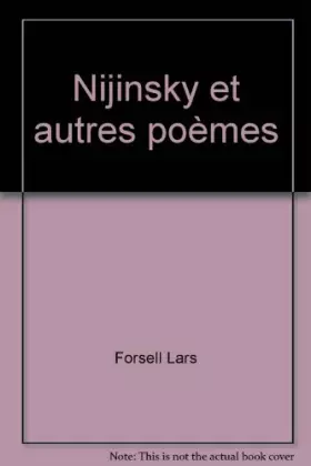 Couverture du produit · Nijinsky et autres poèmes
