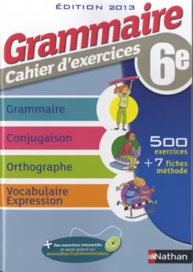 Couverture du produit · Grammaire 6e - Cahier d'exercices