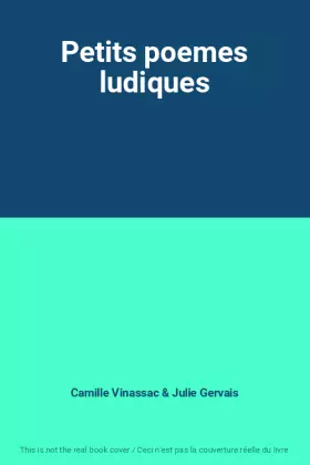 Couverture du produit · Petits poemes ludiques